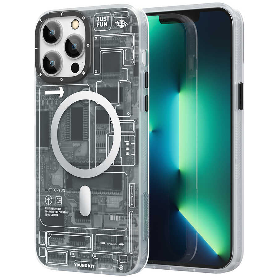 Apple iPhone 12 Pro Max Kılıf YoungKit Technology Serisi Kapak - Görsel 2