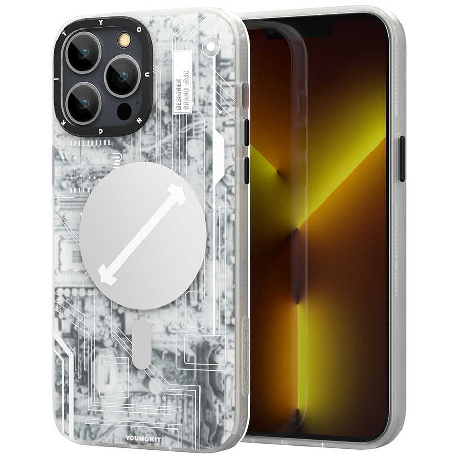 Apple iPhone 12 Pro Max Kılıf YoungKit Technology Serisi Kapak - Görsel 4