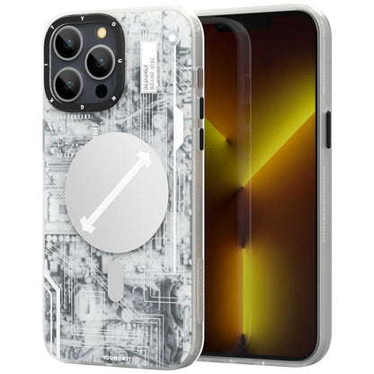 Apple iPhone 12 Pro Max Kılıf YoungKit Technology Serisi Kapak - Görsel 4