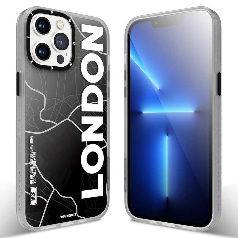 Apple iPhone 12 Pro Max Kılıf YoungKit World Trip Serisi Kapak - Görsel 4