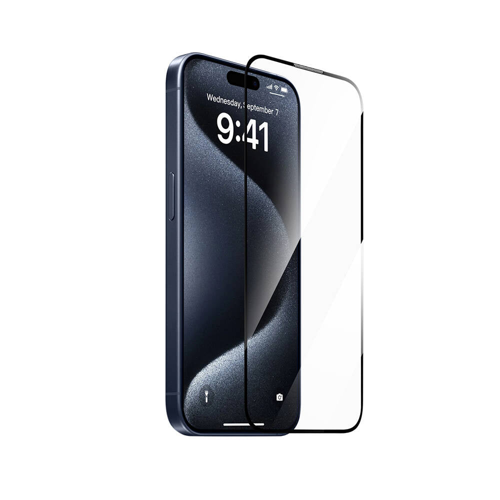 Apple iPhone 12 Wiwu SQ-008 Oleofobik Easy Install Darbeye Karşı Dayanıklı Temperli Cam Ekran Koruyucu + Kolay Uygulama Aparatlı - Görsel 2