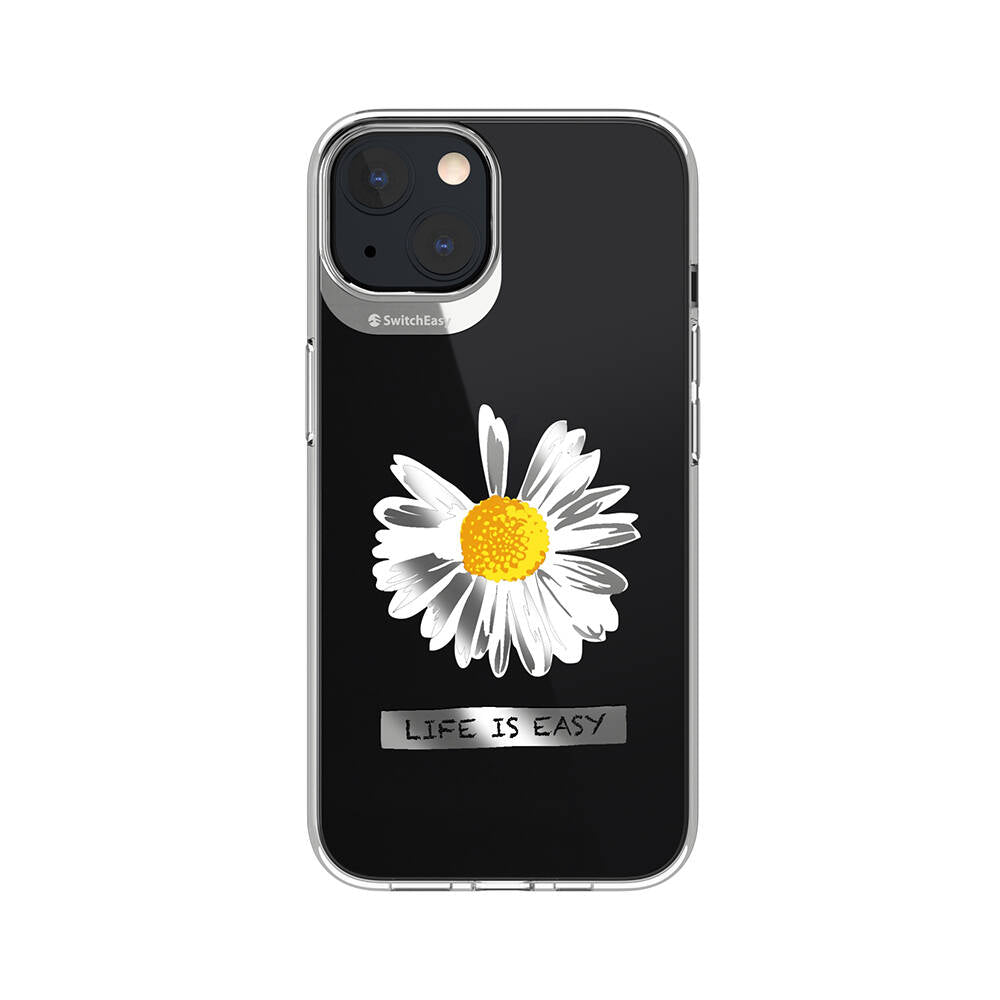Apple iPhone 13 Kılıf Çift IMD Baskılı Lisanslı Switcheasy Artist Daisy Kapak - Görsel 2
