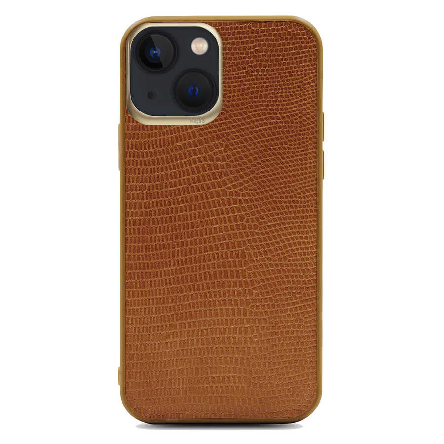 Apple iPhone 13 Kılıf Kajsa Preppie Collection Pu Deri Kapak - Görsel 3
