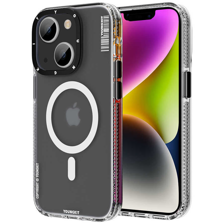 Apple iPhone 13 Kılıf M-safe Şarj Özellikli Youngkit Jane Sand Serisi Kapak - Görsel 5