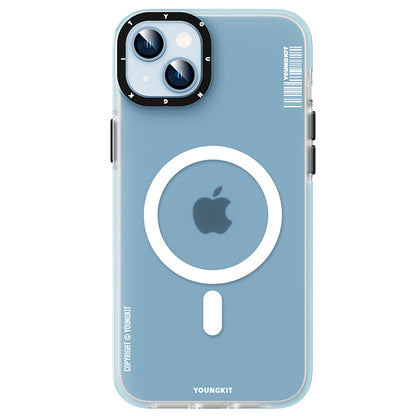 Apple iPhone 13 Kılıf M-safe Şarj Özellikli Youngkit Mat Jane Sand Serisi Kapak