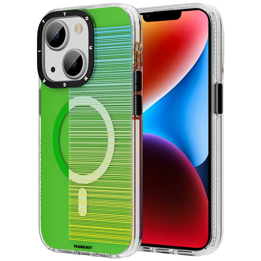 Apple iPhone 13 Kılıf M-safe Şarj Özellikli Youngkit Pure Serisi Kapak - Görsel 3