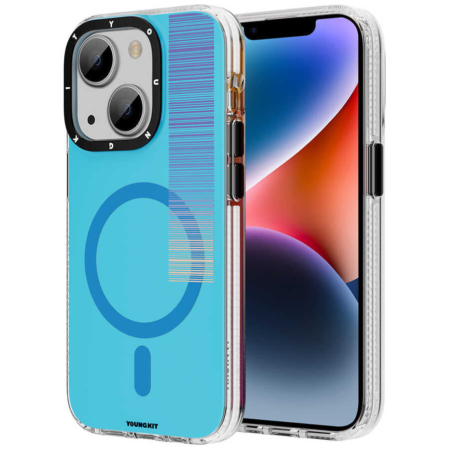 Apple iPhone 13 Kılıf M-safe Şarj Özellikli Youngkit Pure Serisi Kapak - Görsel 2