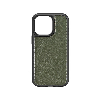 Apple iPhone 13 Kılıf Wiwu Genuine Leather Plastic Calfskin Orjinal Deri Kapak - Görsel 5