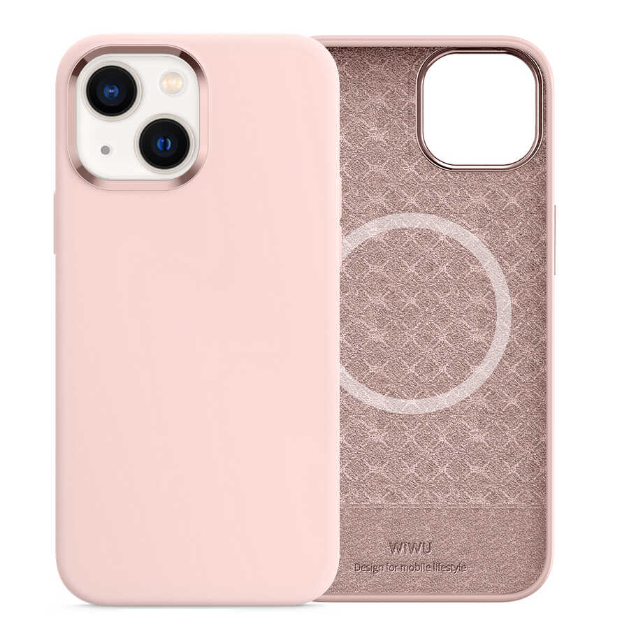 Apple iPhone 13 Kılıf Wiwu M-safe Magnetic Silikon Kapak - Görsel 5