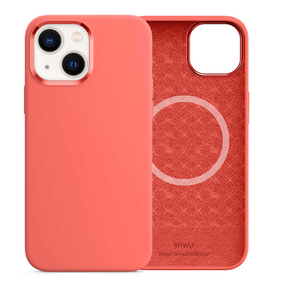 Apple iPhone 13 Kılıf Wiwu M-safe Magnetic Silikon Kapak - Görsel 8