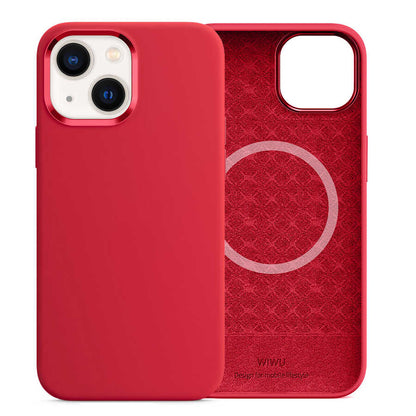 Apple iPhone 13 Kılıf Wiwu M-safe Magnetic Silikon Kapak - Görsel 9