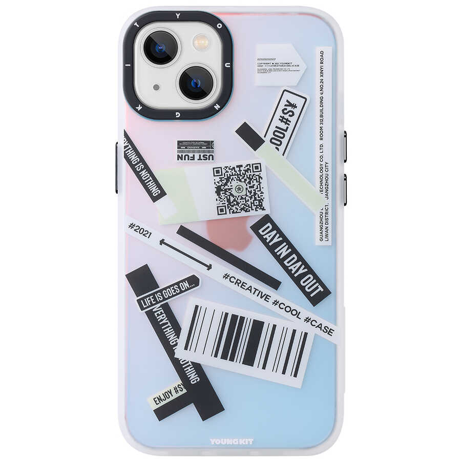 Apple iPhone 13 Kılıf YoungKit Fashion Culture Time Serisi Kapak - Görsel 3