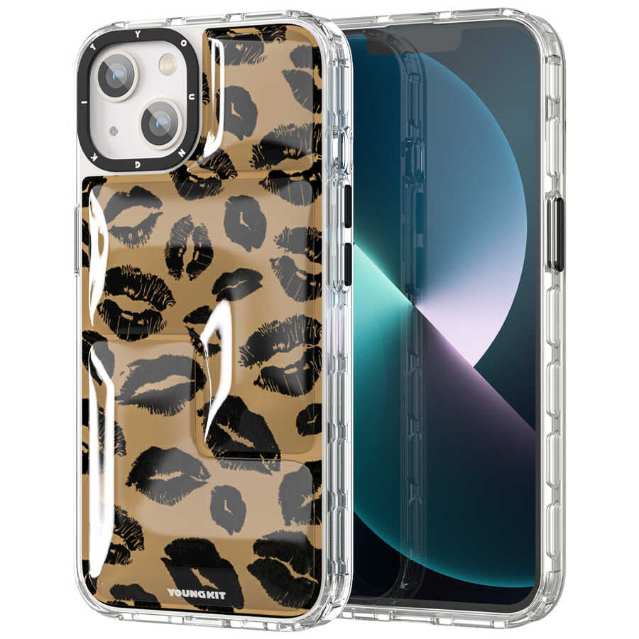 Apple iPhone 13 Kılıf YoungKit Leopard Article Serisi Kapak - Görsel 4