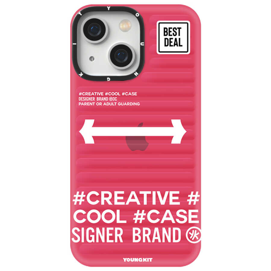 Apple iPhone 13 Kılıf YoungKit Luggage FireFly Serisi Kapak - Görsel 5