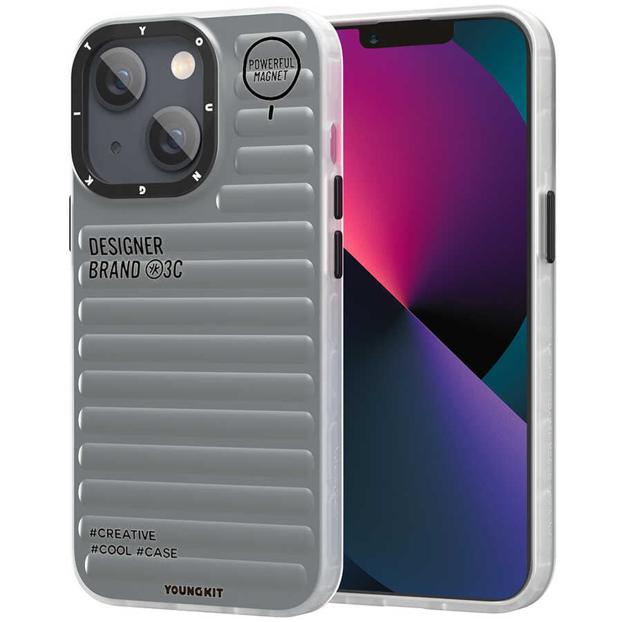 Apple iPhone 13 Kılıf YoungKit Plain Coloured Serisi Kapak - Görsel 2