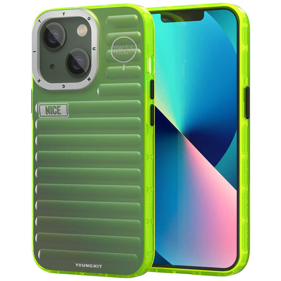 Apple iPhone 13 Kılıf YoungKit Plain Coloured Serisi Kapak - Görsel 4