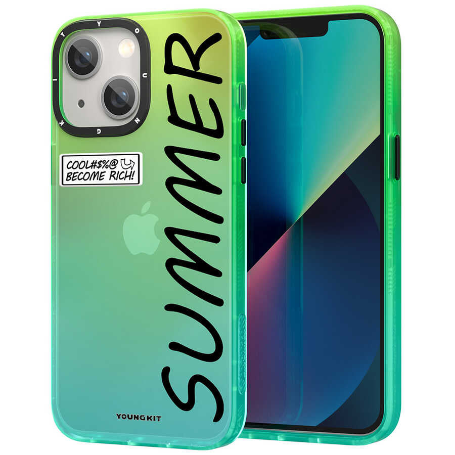 Apple iPhone 13 Kılıf YoungKit Summer Serisi Kapak - Görsel 3