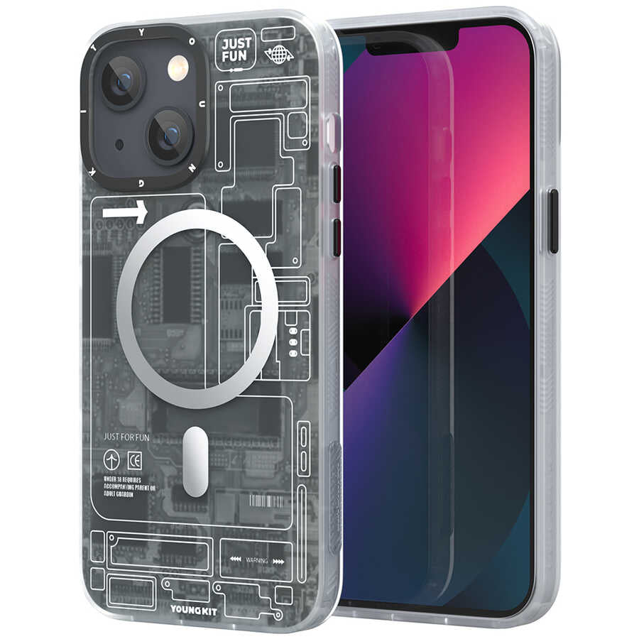 Apple iPhone 13 Kılıf YoungKit Technology Serisi Kapak - Görsel 2