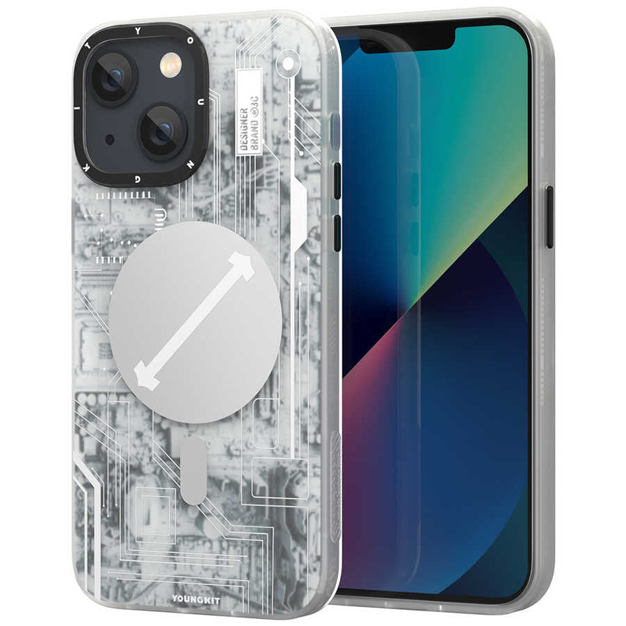 Apple iPhone 13 Kılıf YoungKit Technology Serisi Kapak - Görsel 3