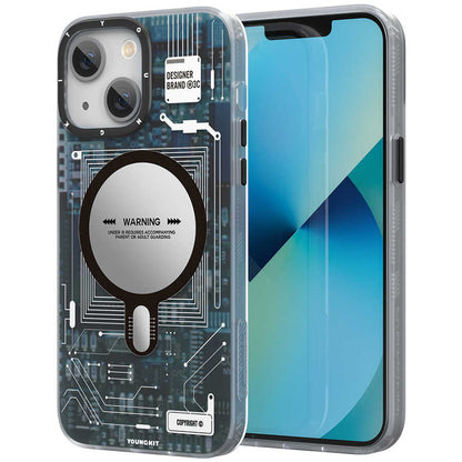 Apple iPhone 13 Kılıf YoungKit Technology Serisi Kapak - Görsel 4