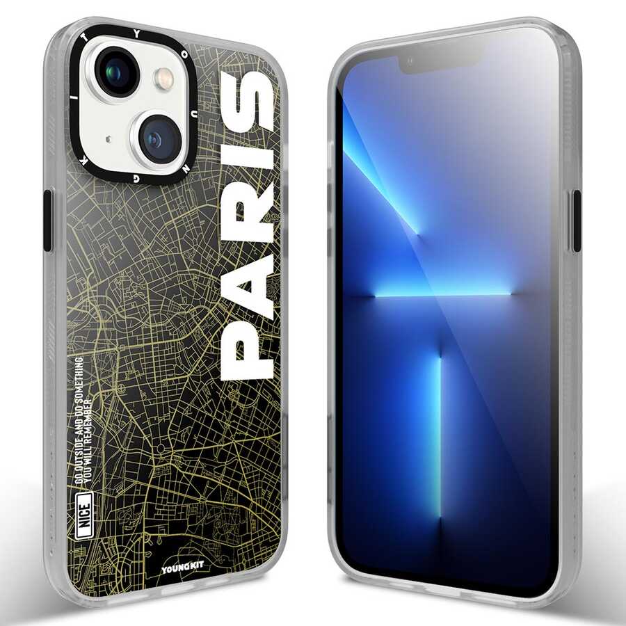 Apple iPhone 13 Kılıf YoungKit World Trip Serisi Kapak - Görsel 4