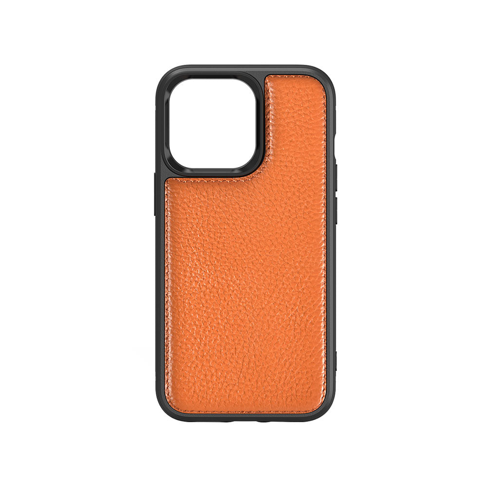 Apple iPhone 13 Mini Kılıf Wiwu Genuine Leather Plastic Calfskin Orjinal Deri Kapak - Görsel 3