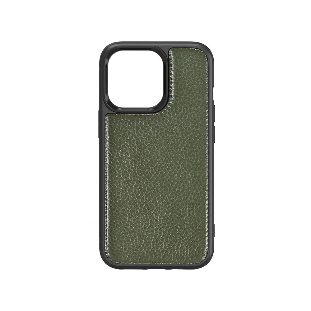 Apple iPhone 13 Mini Kılıf Wiwu Genuine Leather Plastic Calfskin Orjinal Deri Kapak - Görsel 4