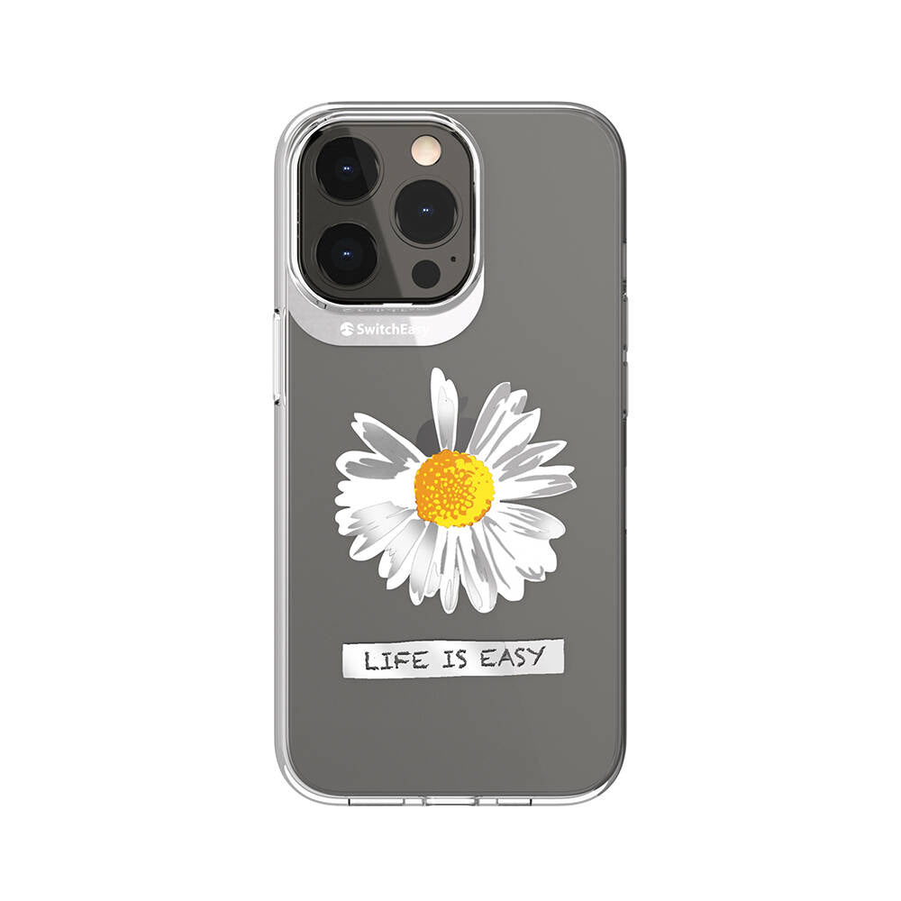 Apple iPhone 13 Pro Kılıf Çift IMD Baskılı Lisanslı Switcheasy Artist Daisy Kapak - Görsel 2