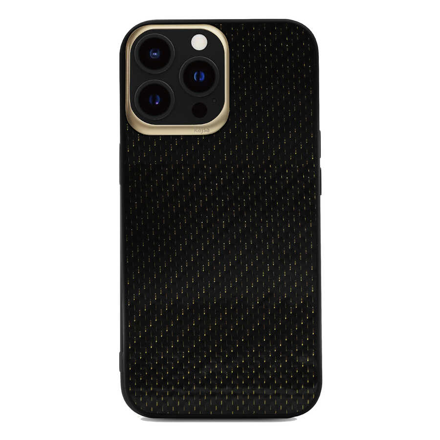 Apple iPhone 13 Pro Kılıf Kajsa Carbon Fiber Collection Arka Kapak - Görsel 2