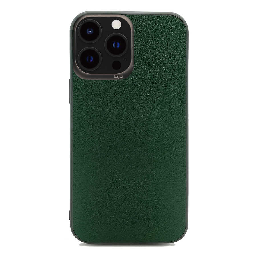 Apple iPhone 13 Pro Kılıf Kajsa Luxe Collection Hakiki Deri Kapak - Görsel 2