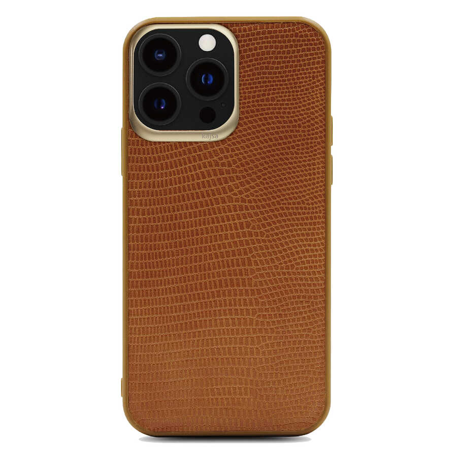 Apple iPhone 13 Pro Kılıf Kajsa Preppie Collection Pu Deri Kapak - Görsel 3