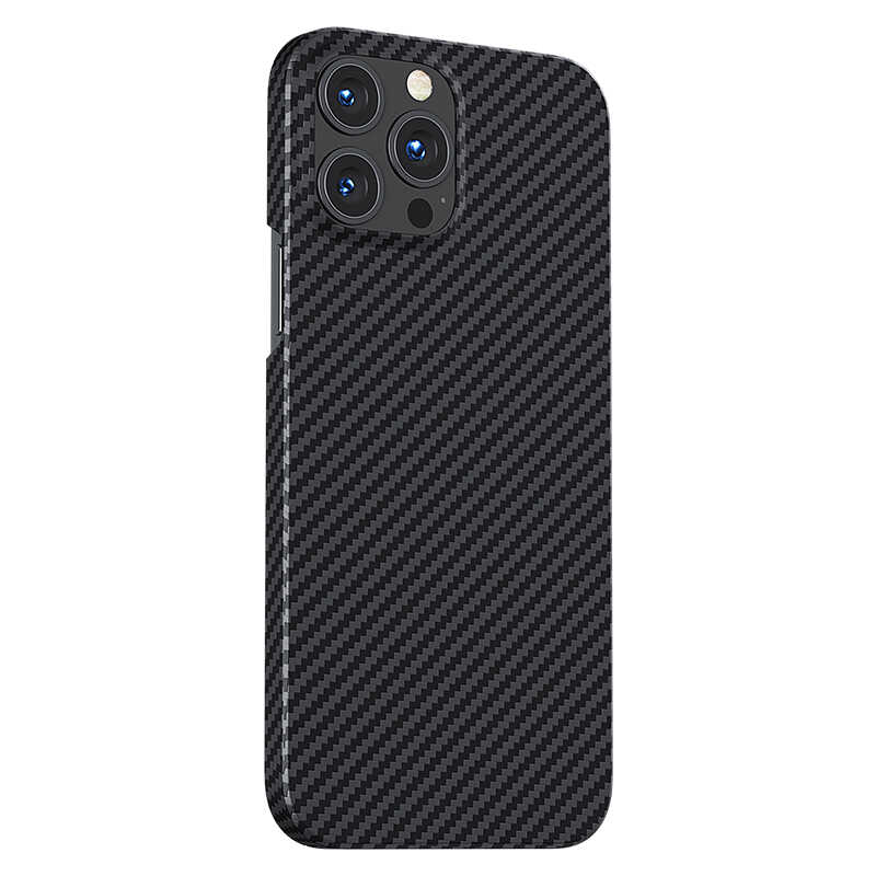 Apple iPhone 13 Pro Kılıf M-safe Özellikli Karbon Fiber Benks Essential Kevlar Kapak - Görsel 2
