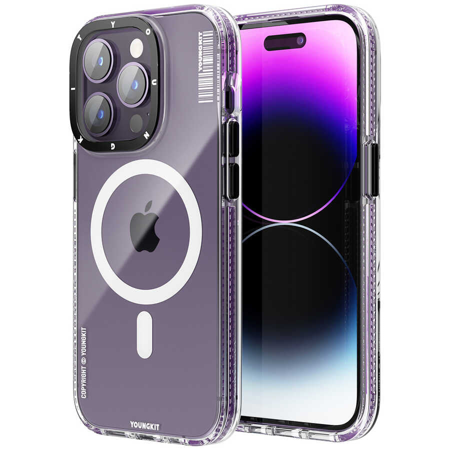 Apple iPhone 13 Pro Kılıf M-safe Şarj Özellikli YoungKit Exquisite Serisi Kapak - Görsel 3
