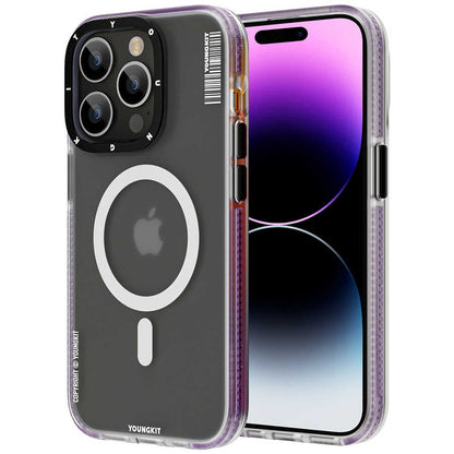 Apple iPhone 13 Pro Kılıf M-safe Şarj Özellikli Youngkit Jane Sand Serisi Kapak - Görsel 3