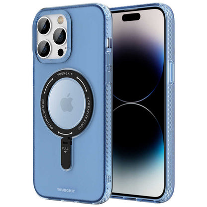 Apple iPhone 13 Pro Kılıf M-safe Şarj Özellikli Youngkit Rock Serisi Kapak - Görsel 5