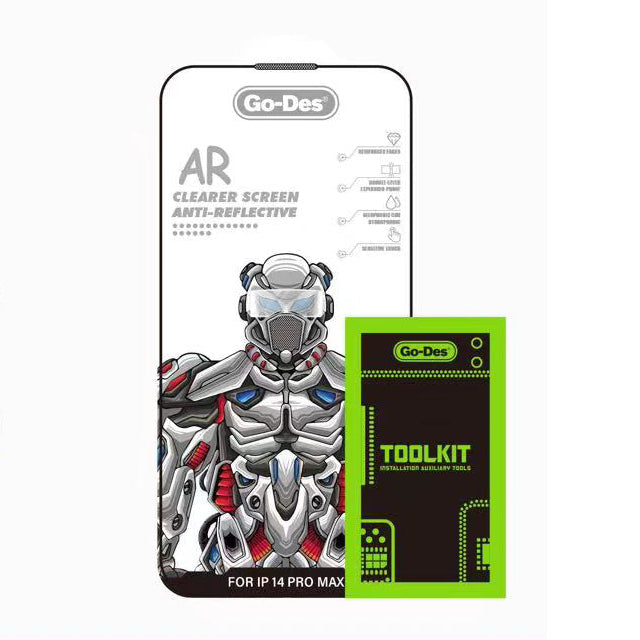 Apple iPhone 13 Pro Max Go Des Anti Reflective Temperli Cam Ekran Koruyucu - Görsel 2