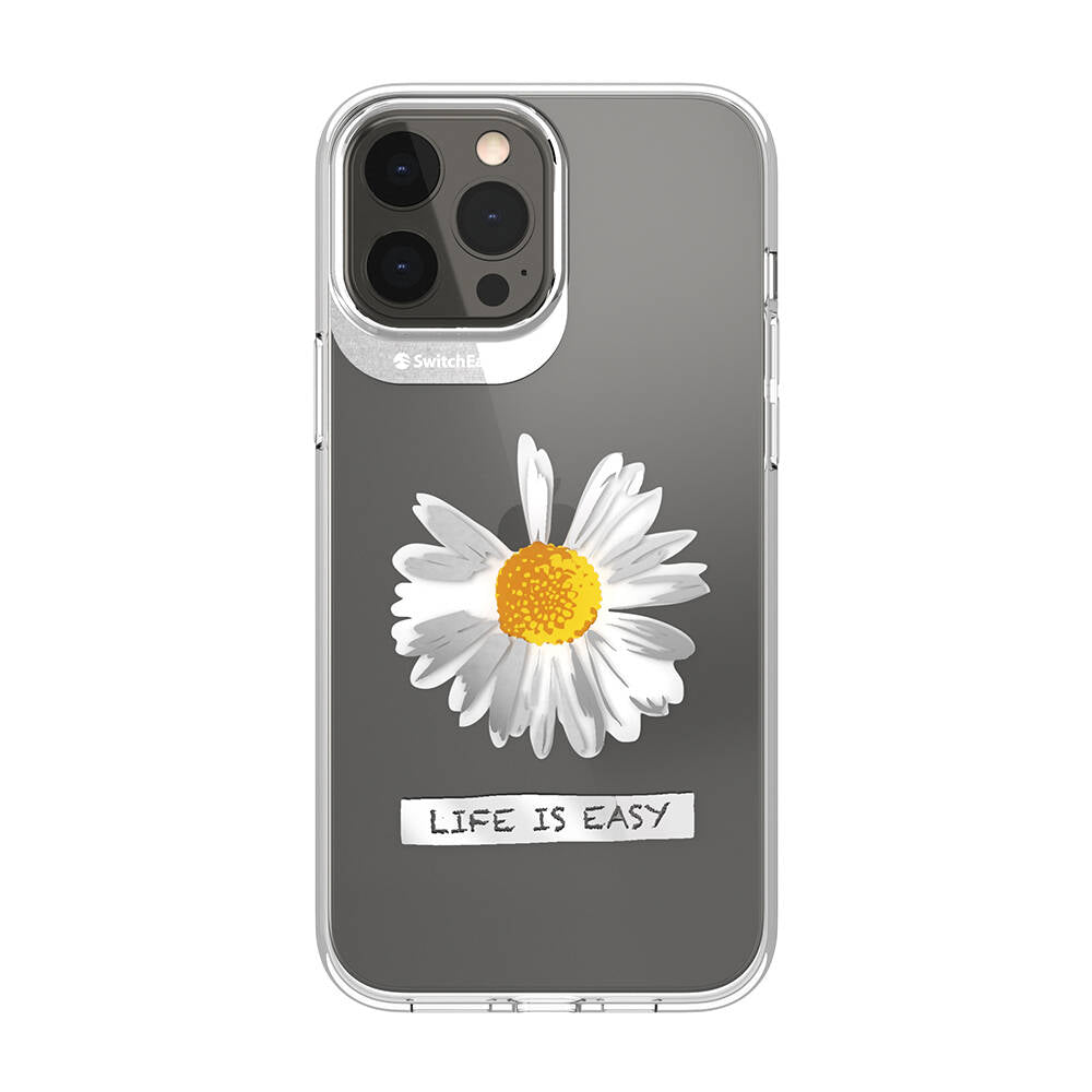 Apple iPhone 13 Pro Max Kılıf Çift IMD Baskılı Lisanslı Switcheasy Artist Daisy Kapak - Görsel 2