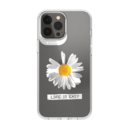 Apple iPhone 13 Pro Max Kılıf Çift IMD Baskılı Lisanslı Switcheasy Artist Daisy Kapak - Görsel 2