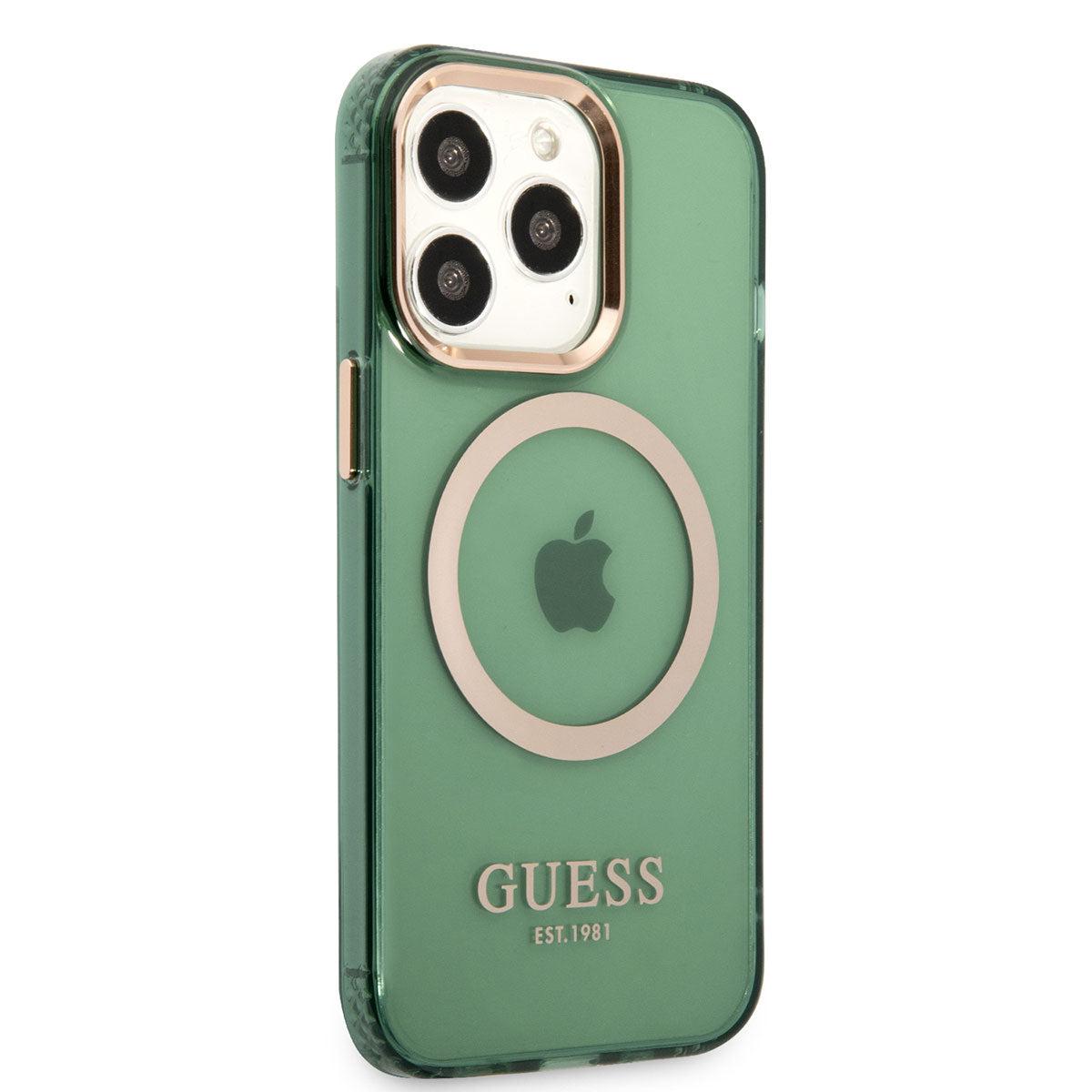 Apple iPhone 13 Pro Max Kılıf GUESS M-safe Şarj Özellikli Airbagli Dizayn Kapak - Görsel 2