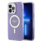 Apple iPhone 13 Pro Max Kılıf GUESS M-safe Şarj Özellikli Glitter Kapak