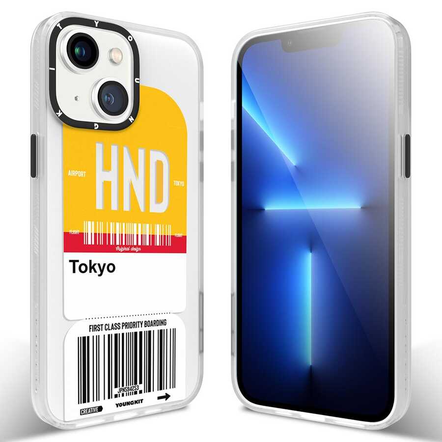 Apple iPhone 13 Kılıf YoungKit Any Time Trip Serisi Kapak - Görsel 5