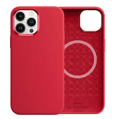 Apple iPhone 13 Pro Max Kılıf Wiwu M-safe Magnetic Silikon Kapak - Görsel 9