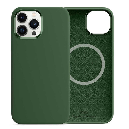 Apple iPhone 13 Pro Max Kılıf Wiwu M-safe Magnetic Silikon Kapak