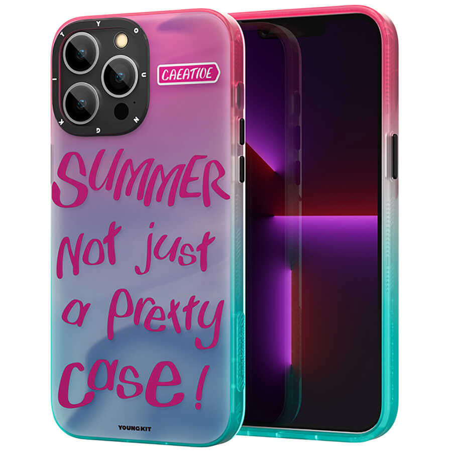 Apple iPhone 13 Pro Max Kılıf YoungKit Summer Serisi Kapak - Görsel 4