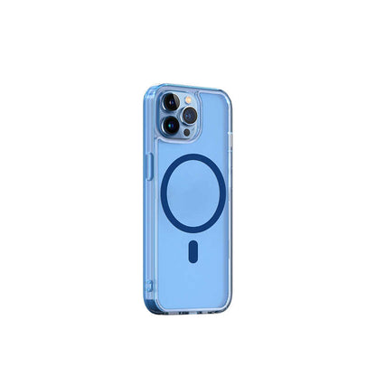 Apple iPhone 13 Pro Max Wiwu M-safe Şarj Özellikli Lens Korumalı Şeffaf Silikon Kapak