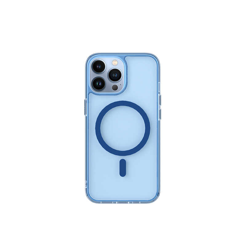 Apple iPhone 13 Pro Max Wiwu M-safe Şarj Özellikli Lens Korumalı Şeffaf Silikon Kapak - Görsel 2