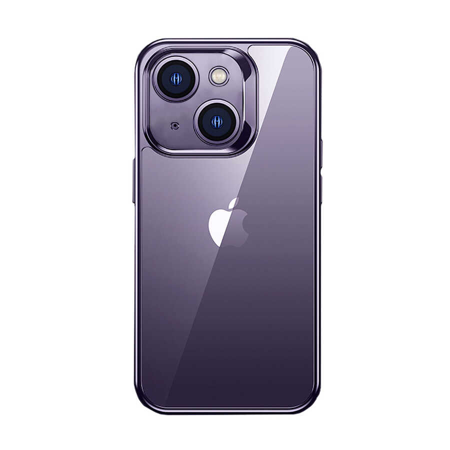 Apple iPhone 14 Kılıf Benks Electroplating TPU Kapak Ekran Koruyucu Hediyeli - Görsel 2