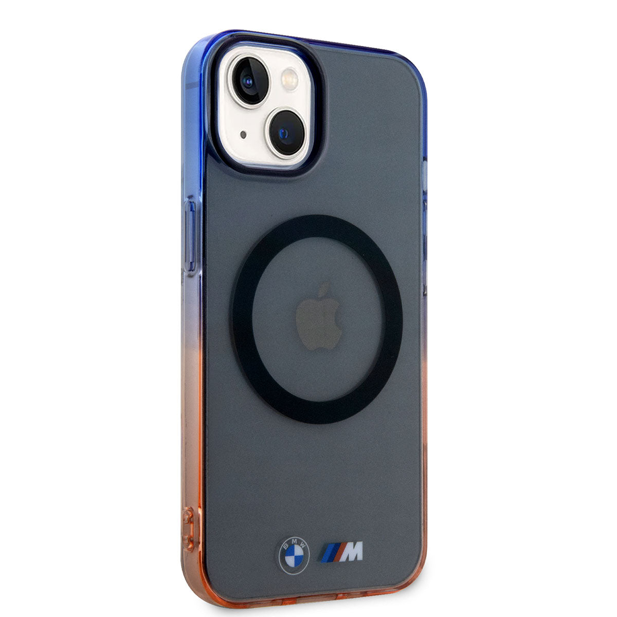Apple iPhone 14 Kılıf BMW M-safe Şarj Özellikli Transparan Renk Geçişli Dizayn Kapak - Görsel 2