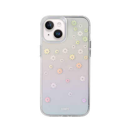 Apple iPhone 14 Kılıf Çiçek Desenli Taşlı Coehl Aster Kapak - Görsel 2