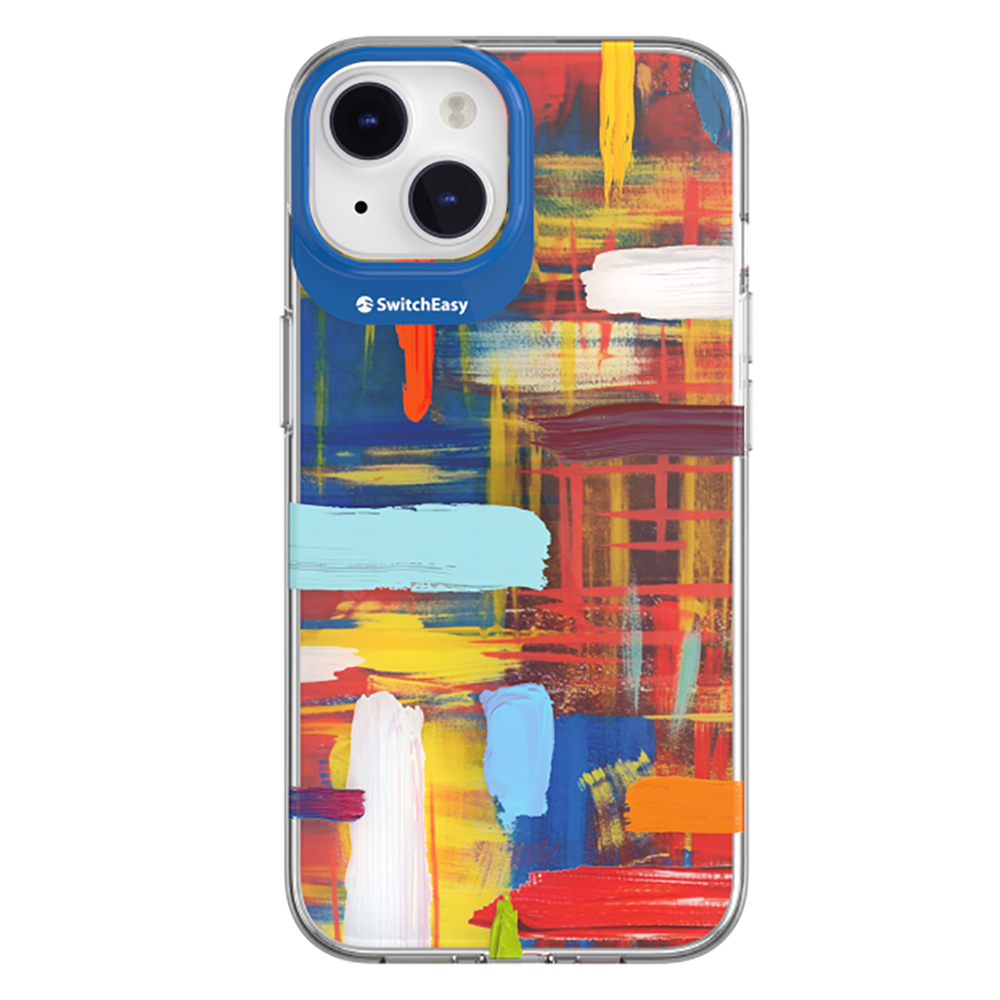 Apple iPhone 14 Kılıf Çift IMD Baskılı Lisanslı Switcheasy Artist Impasto Kapak - Görsel 2